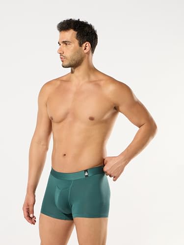 Image of ESSA Men's Ultra-Soft Modal Trunk Underwear | Moisture-Absorption with 4-Way Stretch | Breathable Contour Pouch, Microfiber Waistband with Spandex