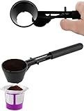 Brew Addicts Coffee Scoop for Keurig Reusable K Cups | Coffee Spoon for Other Single Serve Refillable Capsules Keurig Accessories | Black