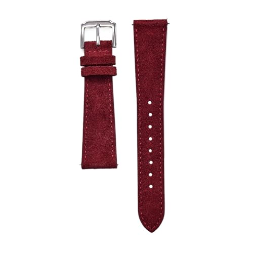 Bracelet de montre interchangeable cuir suédé vintage 18mm 19mm 20mm 22mm