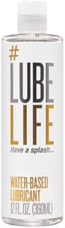 LubeLife Water-Based Personal Lubricant, Lube for Men, Women and Couples, Non-Staining, 12 Fl Oz
