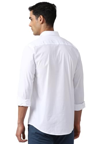Image of Peter England Men's Solid Slim Fit Shirt