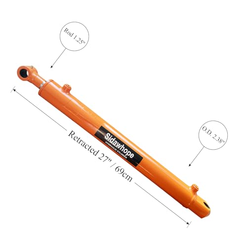 Image of Tang Style Universal Hydraulic Cylinder(2x18) Double Acting Hydraulic Cylinder 2 inch Bore x 18 inch Stroke Industrial and Agricultural Applications