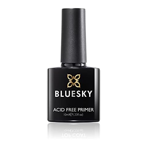 Bluesky Nail Primer For Gel Nails, Acid Free Gel Nail Prep Bonder, Strong Gel Polish Adhesion, Prevents Gel Nail Polish Lifting & Peeling, 10ml Cover