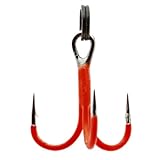 Westin Rigged Trout Treble Hooks UV Orange - 4 Drillinge, Größe:6