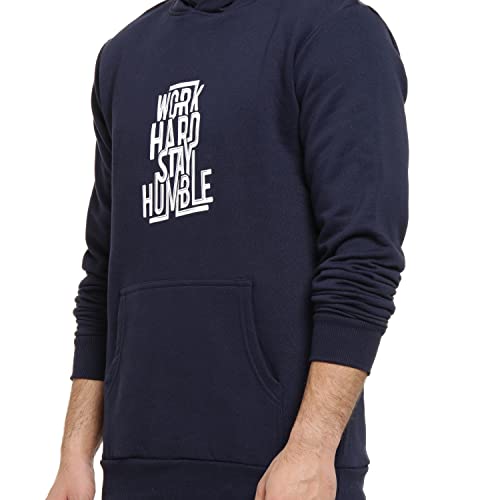 Image of Campus Sutra Men's Cotton Hooded Neck Sweatshirt