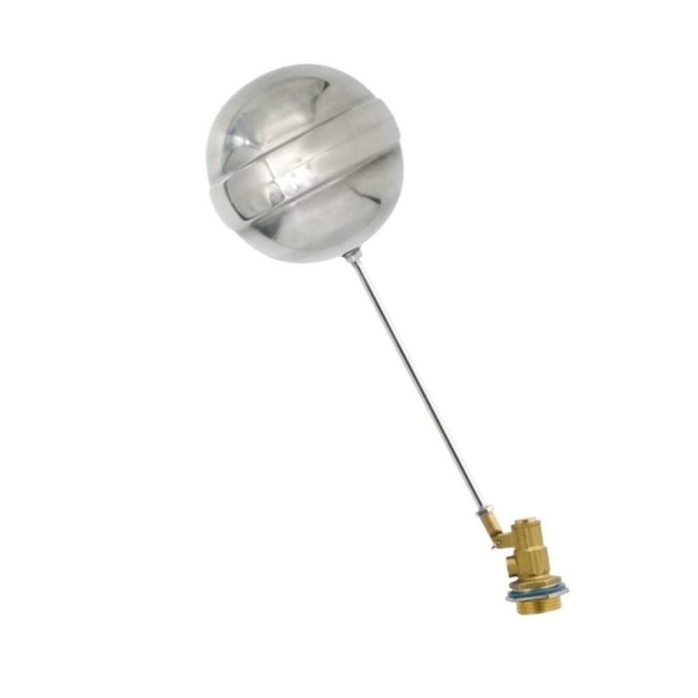 Float Ball Valve 1pc Brass Float Valve, 1/2inch 3/4inch 1inch Convenient Flow Control Floating Ball for Water Towers(1inch)