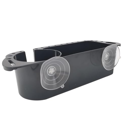JT-HLM Porte-gobelet marin, porte-bouteille d'eau pour bateau, porte-gobelet multifonction avec grande capacité pour bateau, kayak, bateau, cabine de pêche (noir) – vue 3