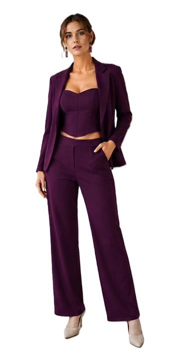 ambram Women's 3-Piece Elegant Power Suit Set-picture-10