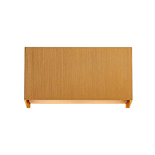 Applique murale LED aluminium de qualité supérieure rectangulaire or 12W