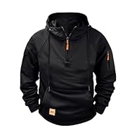 Material: This hoodies for men uk is made from high quality fabric, soft, warm, and lightweight, offering comfortable wearing experience. Design: Mens zip up hoodies, long sleeve, side pockets to keep your hand warm, cargo military hooded, associated...