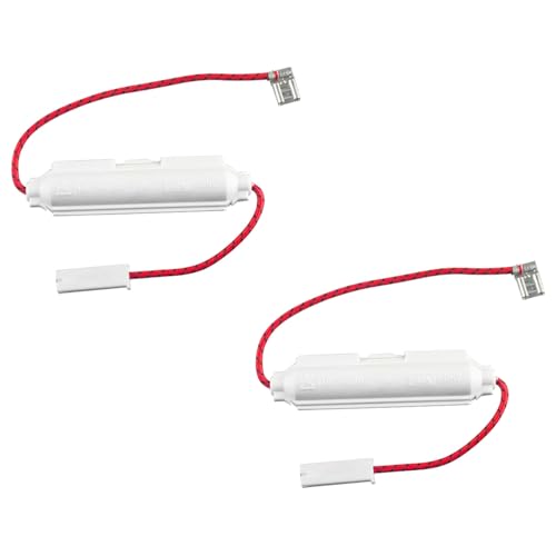 Laroal 2 fusibles de Alto Voltaje de 5 kV y 0,8 A para hornos microondas, portafusibles Universal para reparación de microondas, Accesorios de Repuesto para hornos microondas Blancos