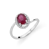 anello diamanti e rubino Anello donna in Oro e Diamanti con Rubino collezione LUCE linea IRIDE DIAMOND – DonnaOro DHAR9852.007