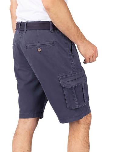 Cargo Shorts Herren mit Gürtel Regular Fit RIVJoko Kurze Hosen Cargoshorts Sommer Stretch Navy Beige Grün Grau S M L XL XXL 3XL 4XL 5XL – Bild 3