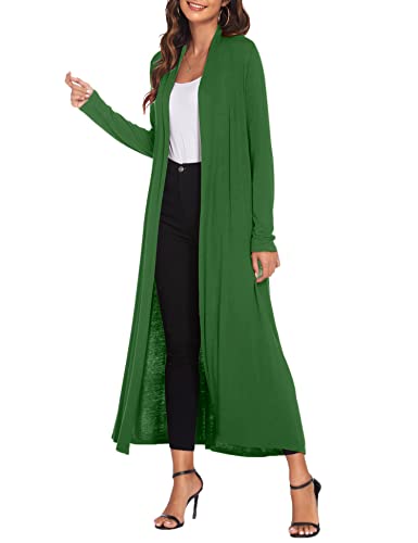 Image of Bluetime Women Floor Length Open Front Cardigan