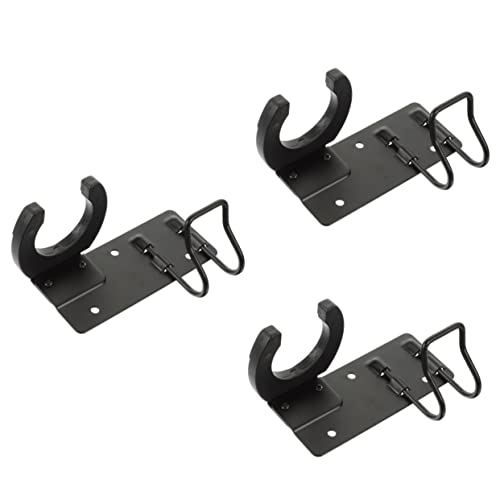 Supvox 3Pcs Microphone Hanger Wall Hanging Hooks Microphone Boom Stand Wall Mounted Hooks Microphone Hanging Racks Wall-Mounted Mic Hanger Mic Supplies Wall Hook Wall-Mounted Black Rubber #TOP13