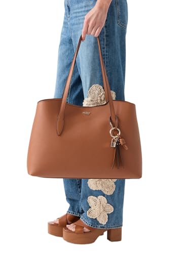 GUESS sac à épaule Melody 2 In 1 Tote Caramel marron clair