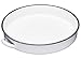 KitchenCraft Living Nostalgia Bandeja Esmaltada de 36 cm para Servir Bebidas en la Terraza o en Casa, Estilo Vintage, Asas Integradas - Blanco/Gris