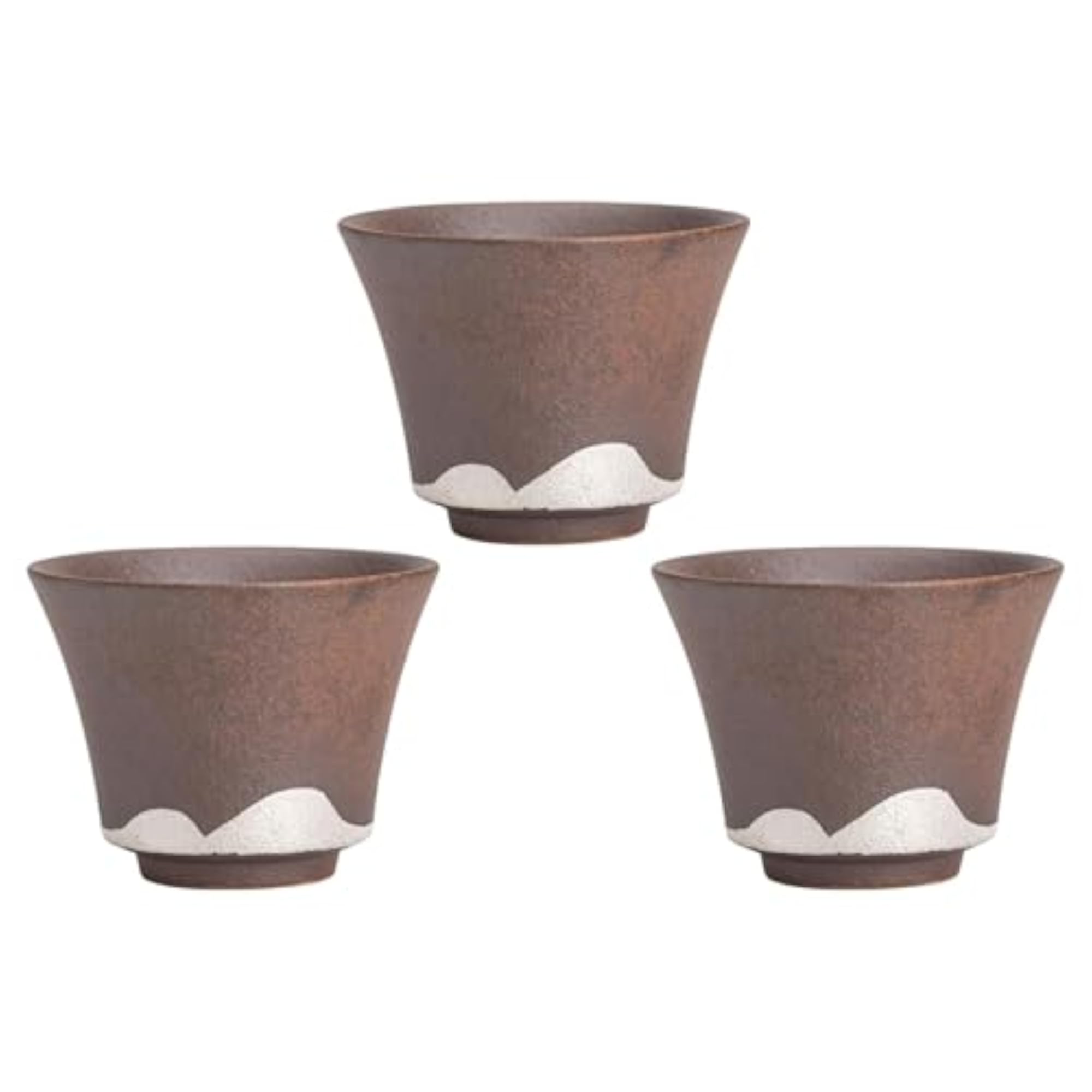 3Pcs Ceramic Tea Cup Set, Exquisite Kung Fu Cup