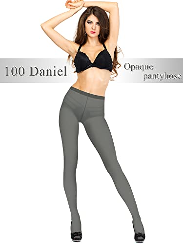 Geyoga 4 Pairs Colored Tights for Women Solid Footed Opaque Tights Pack 3 D/100 D Pantyhose Thigh High Stockings2