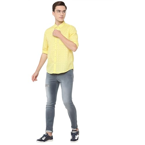 Image of Pepe Jeans Men's Casual Shirt | Trendy Printed Shirt for Men| Regular Fit | Full Sleeve | Available in Plus Size, Cotton