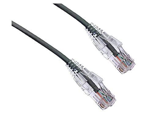 Axiom Memory SOLUTIONLC 25FT CAT6 BENDNFLEX Ultra-Thin SNAGLESS Patch Cable 550MHZ (Gray)