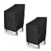 Housse de Protection pour Chaises de Jardin Empilables,2pack Couverture de Patio Anti-UV,Anti-Vent,Imperméables