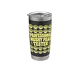Probador de guisantes, divertido amante de la comida Vaso térmico de acero inoxidable de doble pared