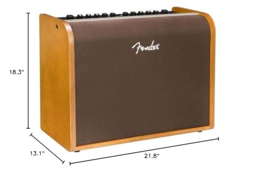 Fender Acoustic Guitar Amp, 100 Watts, with 2-Year Warranty Bluetooth Speaker, 8 Inch Full-range Speaker, 14Hx18.5Wx9.25D inches, Wood, Natural Blonde - Image 3