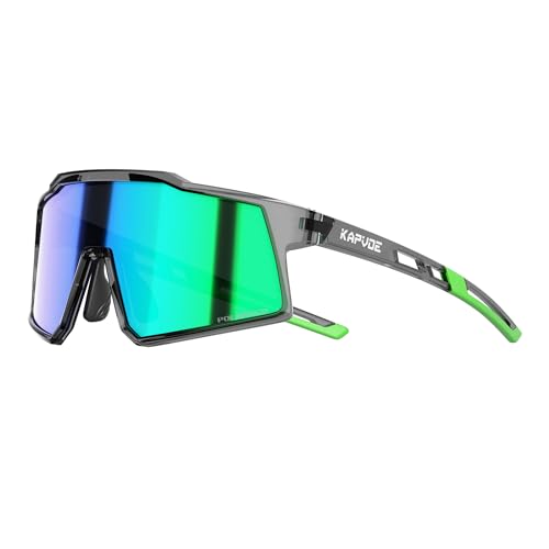 KAPVOE Kids Baseball Sunglasses Polarized for Boys Girls 6-14, Youth Baseball Sunglasses UV400 with TR90 Frame, Adjustable Nose Pads for Softball Cycling Running