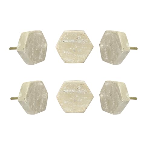 Perilla Home Marble Knobs Beige