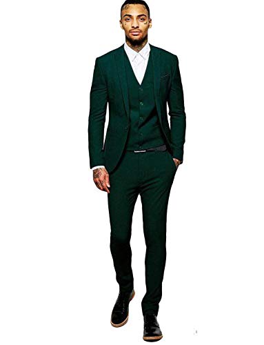 Men's One Button Three Piece Suit Wedding Formal Party Prom