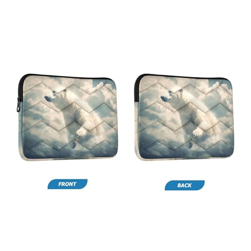 Funda para portátil blanca Cloud Bear 13-14 pulgadas miniatura 2
