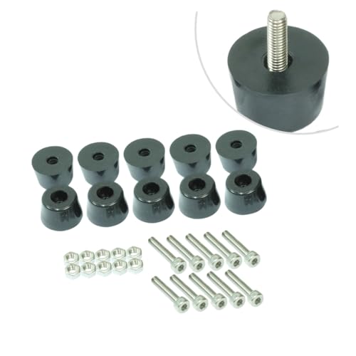 HOMSFOU and Nuts Kit for Thick Pads 30pcs Tool Set 10pcs Home Bumpers Pads and 10pcs Hexagon Socket Head Screw