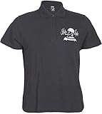 S - 3XL Küstenluder Herren Oberteil Seemann Nautical Poloshirt Schwarz L