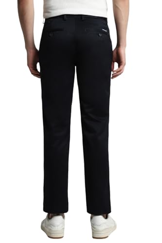 Image of Peter England Men's Mid Rise Slim Casual Pants