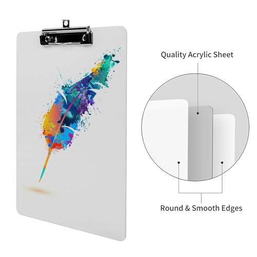 Planchettes À Pince Porte Document Avec Clip À Profil Bas A4 pour feuilles de notes