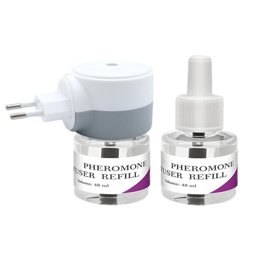 Pheromone Für Katzen Verdampfer Für Die Steckdose 2x48ml Lindert Stress Beruhigungsdiffusor Geschmacklos Flakon Diffuser Hilft Bei Stress Markieren...