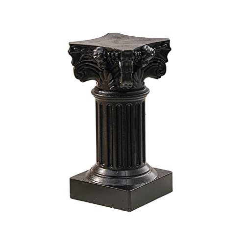 Bougeoir à motif en relief blanc YZCIS bougeoir de colonne plastique