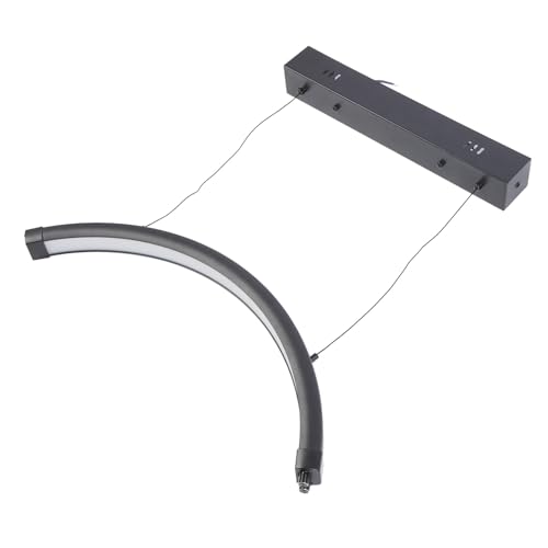 TOPINCN Lampe de Remplissage LED à Montage au Plafond en Forme de Demi-lune avec Fil Relevable et Télécommande pour le Maquillage des Cils et des Ongles, Hauteur...