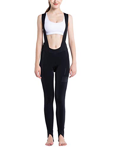RION Cycling Women's Winter Thermal Pants Padded Bib Tights