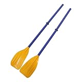 JOINPAYA 2 Piezas Pala para Kayak Inflable Doble Ligera y Resistente Accesorio Profesional para Botes Hinchables y Piraguas Color Amarillo de Unidades