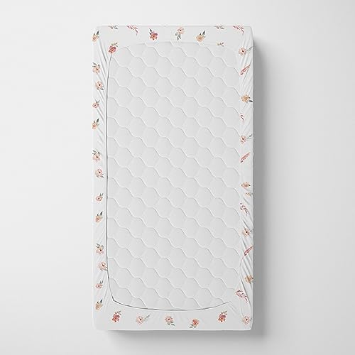 Max&So ZN-GX6B-D4GH Baby Girls Crib Sheets | 2 Pack Floral Ultra-Soft Bedding For Crib Mattress And Toddler Beds |Blended Cotton Fitted Crib Sheet thumb #6