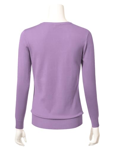 Image of Allsense Women's Long-Sleeve Crewneck Cardigan | Classic Button Down Sweater, Soft Fine Knit, Lightweight