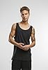 Urban Classics Men's Jersey Tank Top Black Size:XXL #4