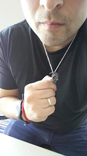 Ywqzgyp Broken Damaged Half Face Skull Pendant Necklace With Chain For Men Women #TOP4