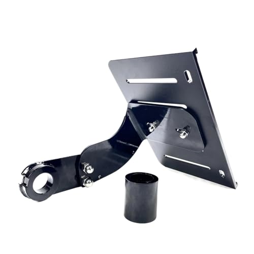 Support de plaque d'immatriculation moto latéral noir anti vibration Softail