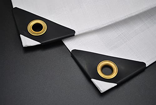 10 Ft. X 30 Ft. Heavy Duty 6 Oz. White Tarp 11-12 Mil Thick #TOP2