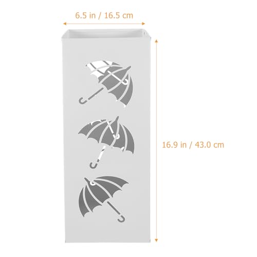 Seau à parapluie en fer résistant porte-parapluie rond pour entrée