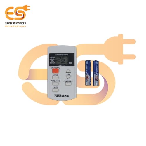 Image of Electronic Spices AC Remote | Compatible with Panasonic AC (Model AC-44A) with AAA Batteries