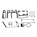 FZJDSD 13pc Carbon Fiber Interior Accessories Set Kit Cover Trim Compatible with Audi A4 B8 2008-2015